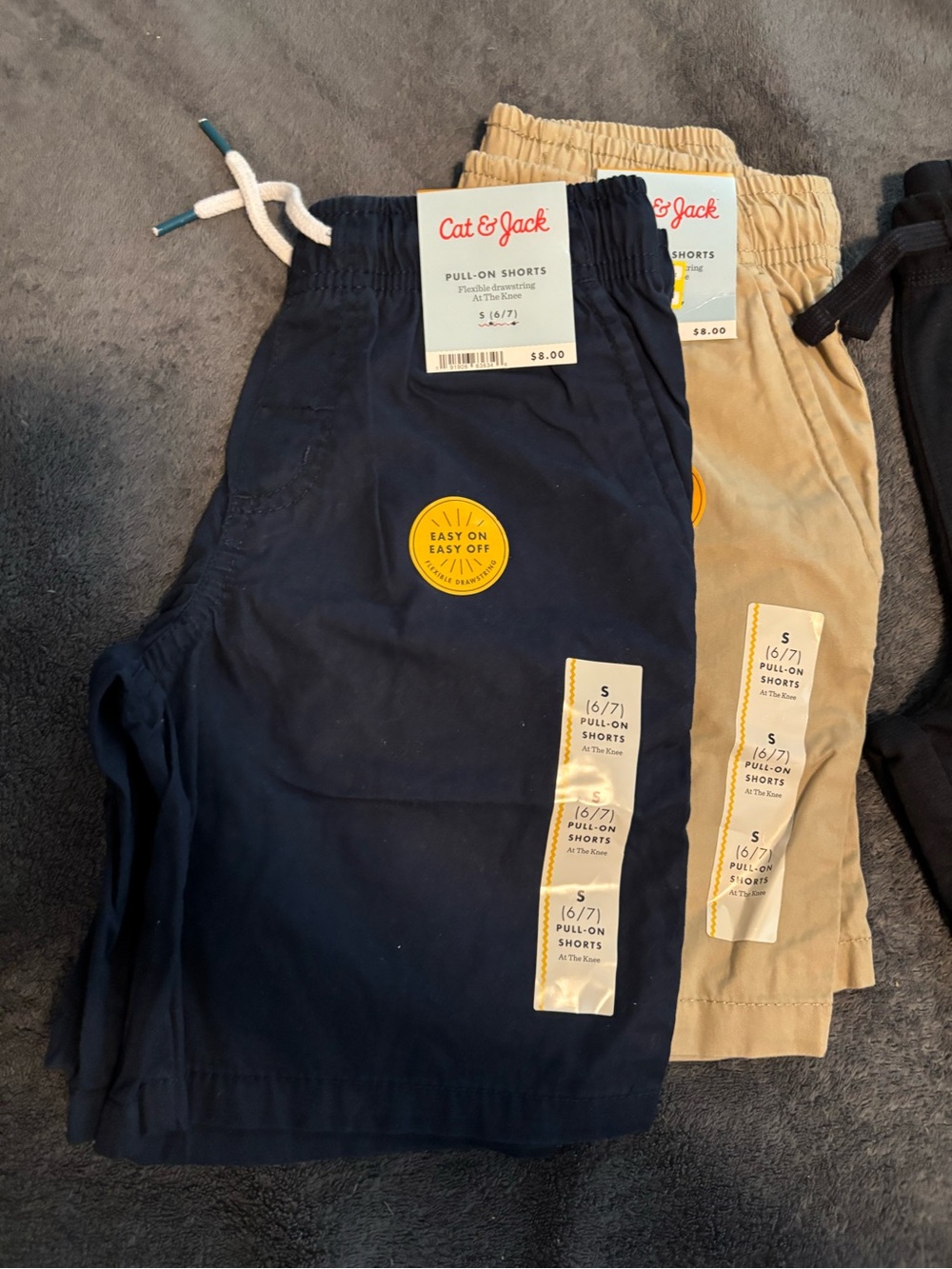 8 NWT Boys shorts- Carters, Cat and Jack, 365 kids